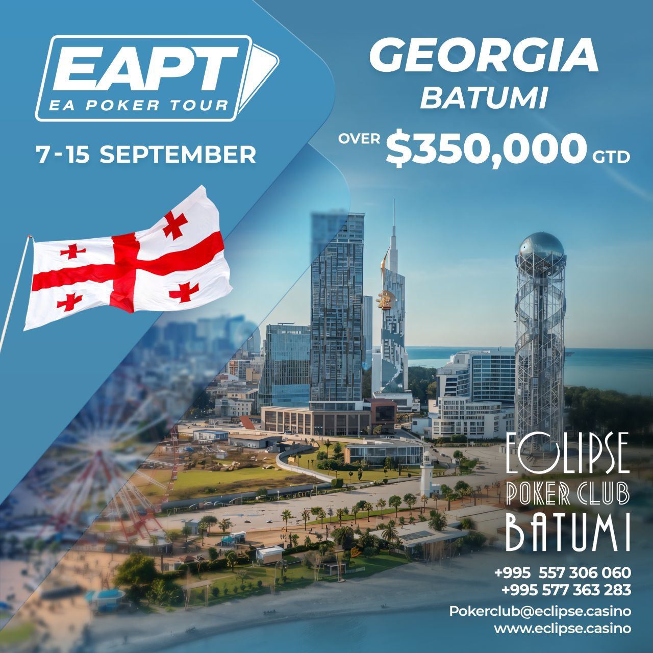 ECLIPSE will host EAPT Georgia in Batumi in September