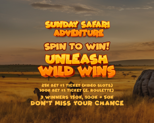 Sunday Safari Spectacle at Moyo Casino!